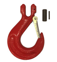 G80 Clevis sling hook with latch 13mm chain - WLL 5.3T